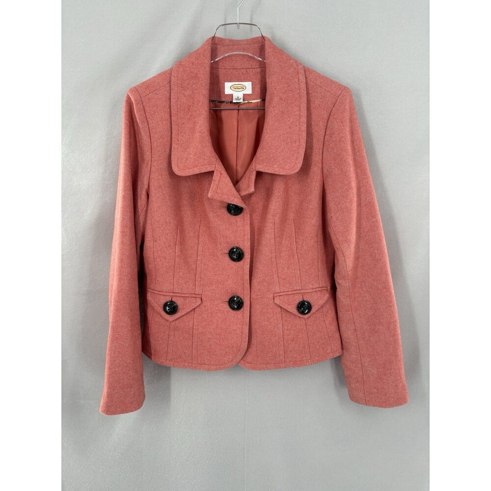 Talbots Wool Blend Fitted Classic Blazer Women's 8 Capsule Career Academia